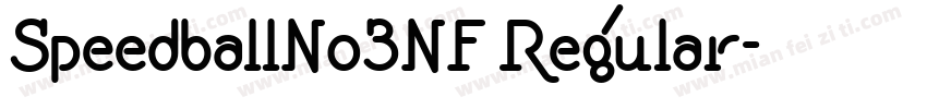 SpeedballNo3NF Regular字体转换
